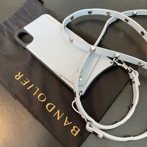 Bandolier iPhone X case & strap - rock stud
